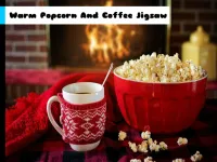 image Warm Popcorn And Coffee Jigsaw