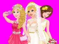 Barbie's Wedding Selfie With Princesses