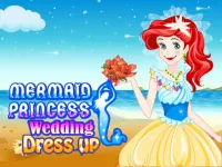 image Mermaid Princess Wedding Dress up