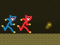 image Red and Blue Stickman Huggy