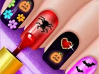 image Glow Halloween Nails Game