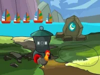 image Rooster Hen Escape