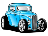 image Hot Rod Coloring