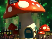image Funny Mushroom Houses Jigsaw