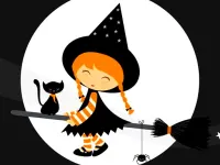 image Cute Halloween Witches Jigsaw