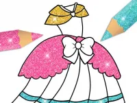 image Glitter Dress Coloring