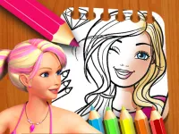 image Barbie Doll Coloring Book
