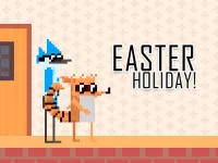 image Mordecai and Rigby Easter Holiday