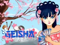 image Geisha make up and dress up