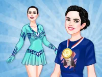 image Young Figure Skaters Ellie and Jenny