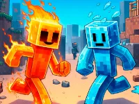 image Fire and Water Stickman