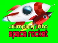 image Jumping into space rocket travels in space