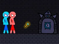image Red and Blue Stickman Rope
