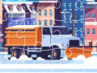 image Snow Plow Trucks Jigsaw