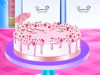 Cherry Blossom Cake Cooking